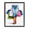 Stupell Industries Country Girl Shopping Bags Floater Framed Canvas Wall Art Design by Amanda Greenwood